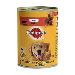 Pedigree - Pedigree Sığır Etli Yetişkin Köpek Konservesi 400 Gr 