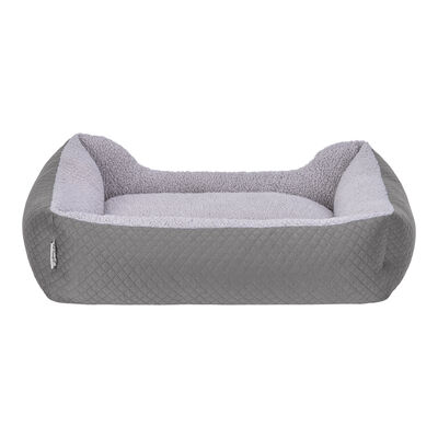 Pet Comfort Bravo Duo Köpek Yatağı Gri Peluş Medium 75x60 Cm