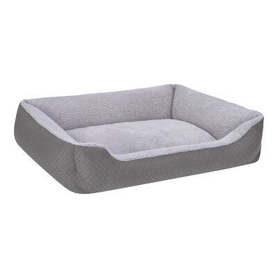 Pet Comfort Bravo Duo Peluş Köpek Yatağı Gri Large 90x70 Cm