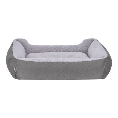 Pet Comfort Bravo Duo Peluş Köpek Yatağı Gri Large 90x70 Cm