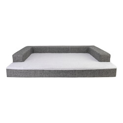 Pet Comfort - Pet Comfort Gloria Sofa Ortopedik Su Geçirmez Köpek Yatağı Antrasit 120x80x10 Cm