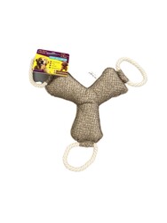 Pet Comfort - Pet Comfort İpli Bumerang Köpek Oyuncağı Kahverengi 30 Cm
