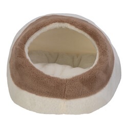 Pet Comfort - Pet Comfort Nest Kedi Yatağı Ecru/Kahverengi 40x40 Cm