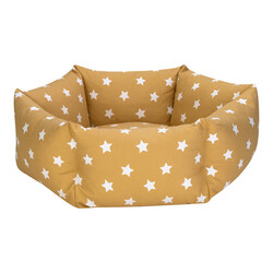 Pet Comfort - Pet Comfort Tokyo Sarı Star Köpek Yatağı Medium 70 Cm