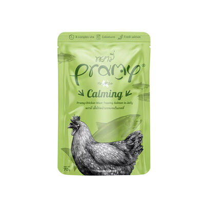 Pramy Calming Jöle İçinde Tavuk Etli ve Somonlu Yetişkin Kedi Konservesi 70 Gr 