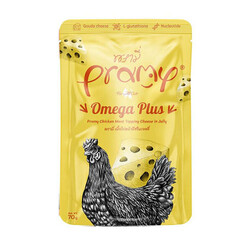 Pramy - Pramy Omega Plus Jöle İçinde Tavuk Etli ve Peynirli Yetişkin Kedi Konservesi 70 Gr 