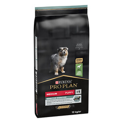 Pro Plan - Pro Plan Medium Puppy Sensitive Digestion Kuzulu Orta Irk Yavru Köpek Maması 12 Kg 