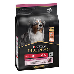 Pro Plan - Pro Plan Medium Sensitive Skin Adult Somonlu Orta Irk Yetişkin Köpek Maması 3 Kg 