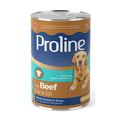 Proline Dana Etli Gravy Yetişkin Köpek Konservesi 12 Adet 400 Gr 