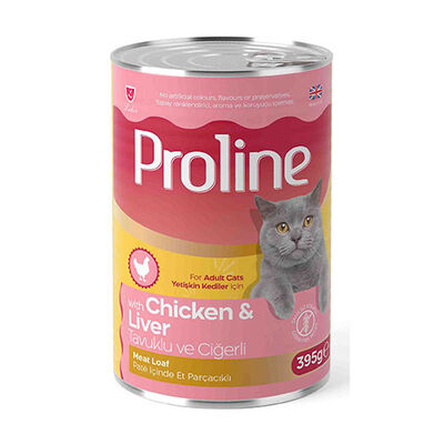 Proline Tavuklu ve Ciğerli Pate Yetişkin Kedi Konservesi 395 Gr 