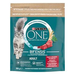 Purina One - Purina One Sığır Etli Yetişkin Kedi Maması 2 Adet 800 Gr 