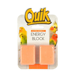 Quick - Quik Portakallı Kuş Enerji Bloğu 2'li Paket 3x4cm 