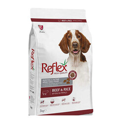 Reflex - Reflex High Energy Biftekli ve Pirinçli Yetişkin Köpek Maması 3 Kg 