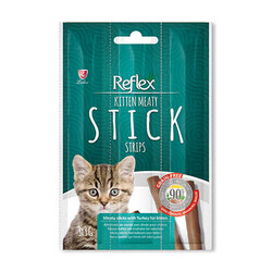 Reflex - Reflex Stick Hindili Tahılsız Yavru Kedi Ödül Çubuğu 3x3 Gr 