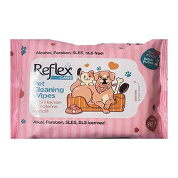 Reflex - Reflex Kedi ve Köpekler İçin Çok Amaçlı Hijyenik Temizleme Mendili 10'lu 