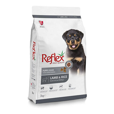 Reflex Kuzulu ve Pirinçli Yavru Köpek Maması 3 Kg 