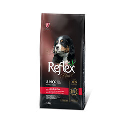 Reflex Plus - Reflex Plus Büyük Irk Kuzulu ve Pirinçli Yavru Köpek Maması 18 Kg 