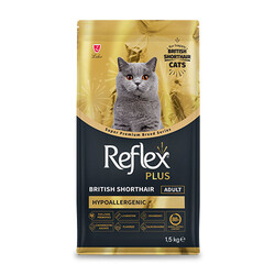 Reflex Plus - Reflex Plus HypoAllergenic British Shorthair Yetişkin Kedi Maması 1,5 Kg 