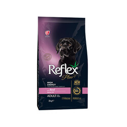 Reflex Plus - Reflex Plus High Energy Yüksek Aktiviteli Dana Etli Yetişkin Köpek Maması 3 Kg 