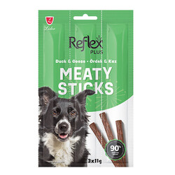 Reflex Plus - Reflex Plus Meaty Sticks Ördek ve Kaz Etli Tahılsız Köpek Ödül Çubuğu 3x11 Gr 