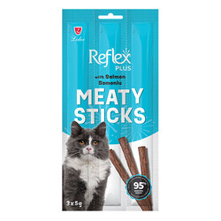 Reflex Plus - Reflex Plus Meaty Sticks Somonlu Tahılsız Kedi Ödül Çubuğu 3x5 Gr 