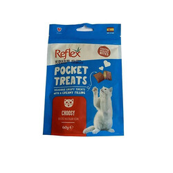 Reflex - Reflex Pocket Treats Choosy Seçici Kediler için Tavuklu Kedi Ödülü 60 Gr 