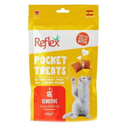Reflex - Reflex Pocket Treats Sensitive Yetişkin Kedi Ödül Maması 60 Gr 