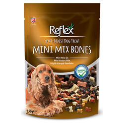 Reflex - Reflex Semi Moist Küçük Karışık Kemik Yarı Yumuşak Köpek Ödülü 150 Gr 