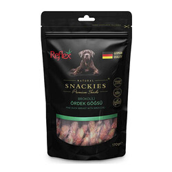 Reflex - Reflex Snackies Natural Brokolili Ördek Göğsü Tahılsız Köpek Ödül Çubuğu 170 Gr 
