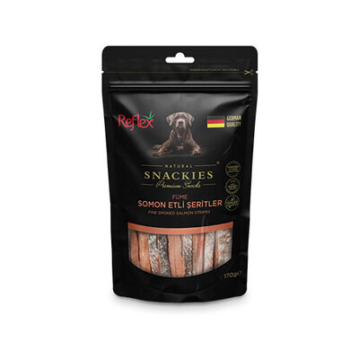 Reflex Snackies Natural Füme Somon Etli Şerit Köpek Ödül Maması 170 Gr 