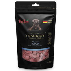 Reflex - Reflex Snackies Natural Keçi Etli Küp Tahılsız Köpek Ödül Maması 170 Gr 