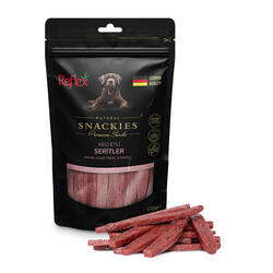 Reflex - Reflex Snackies Natural Keçi Etli Şerit Tahılsız Köpek Ödül Maması 170 Gr 