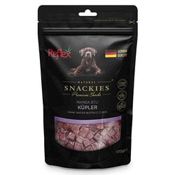 Reflex - Reflex Snackies Natural Manda Etli Küp Tahılsız Köpek Ödül Maması 170 Gr 