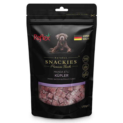 Reflex Snackies Natural Manda Etli Küp Tahılsız Köpek Ödül Maması 170 Gr 