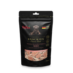 Reflex - Reflex Snackies Natural Tavuklu ve Alaska Mezgitli Sushi Tahılsız Köpek Ödül Maması 90 Gr 