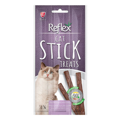 Reflex Stick Kümes Hayvanlı ve Kızılcıklı Tahılsız Kedi Ödül Çubuğu 3x5 Gr 