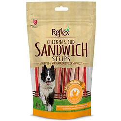 Reflex - Reflex Tavuk ve Morina Balıklı Sandviç Lokma Köpek Ödülü 80 Gr 