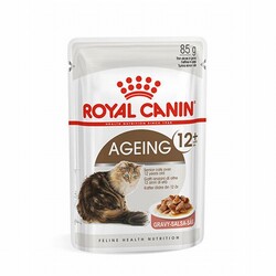 Royal Canin - Royal Canin Ageing 12+ Gravy Pouch Yaşlı Kedi Konservesi 12 Adet 85 Gr 