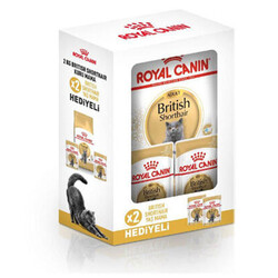 Royal Canin Kedi Mamaları - Royal Canin British Shorthair Adult Yetişkin Kedi Maması 2 Kg+2 Adet Pouch Hediye 