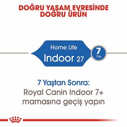 Royal Canin Indoor 27 Evde Yaşayan Yetişkin Kedi Maması 400 Gr - Thumbnail