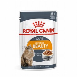 Royal Canin - Royal Canin Intense Beauty Gravy Pouch Yetişkin Kedi Konservesi 85 Gr 