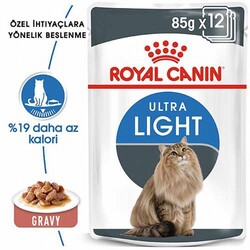 Royal Canin Light Weight Gravy Düşük Kalorili Light Kedi Konservesi 6 Adet 85 Gr - Thumbnail