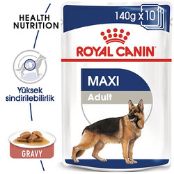 Royal Canin - Royal Canin Maxi Adult Gravy Yetişkin Köpek Konservesi 10 Adet 140 Gr 