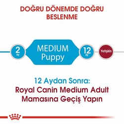 Royal Canin Medium Puppy Orta Irk Yavru Köpek Maması 4 Kg - Thumbnail