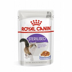 Royal Canin - Royal Canin Sterilised Jelly Pouch Kısırlaştırılmış Kedi Konservesi 85 Gr 