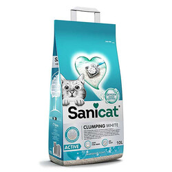 Sanicat - Sanicat Active Marsilya Sabunu Kokulu İnce Taneli Topaklanan Kedi Kumu 2x10 Lt 