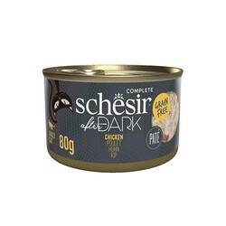 Schesir - Schesir After Dark Pate Tavuk Etli Tahılsız Yetişkin Kedi Konservesi 80 Gr 