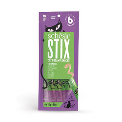 Schesir - Schesir Cat Stix Ördekli Krema Kedi Ödülü 6x15 Gr 