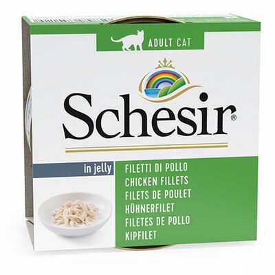 Schesir Tavuklu Jelly Yetişkin Kedi Konservesi 85 Gr 