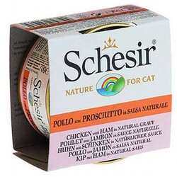 Schesir - Schesir Tavuklu ve Karidesli Soslu Yetişkin Kedi Konservesi 6 Adet 70 Gr 